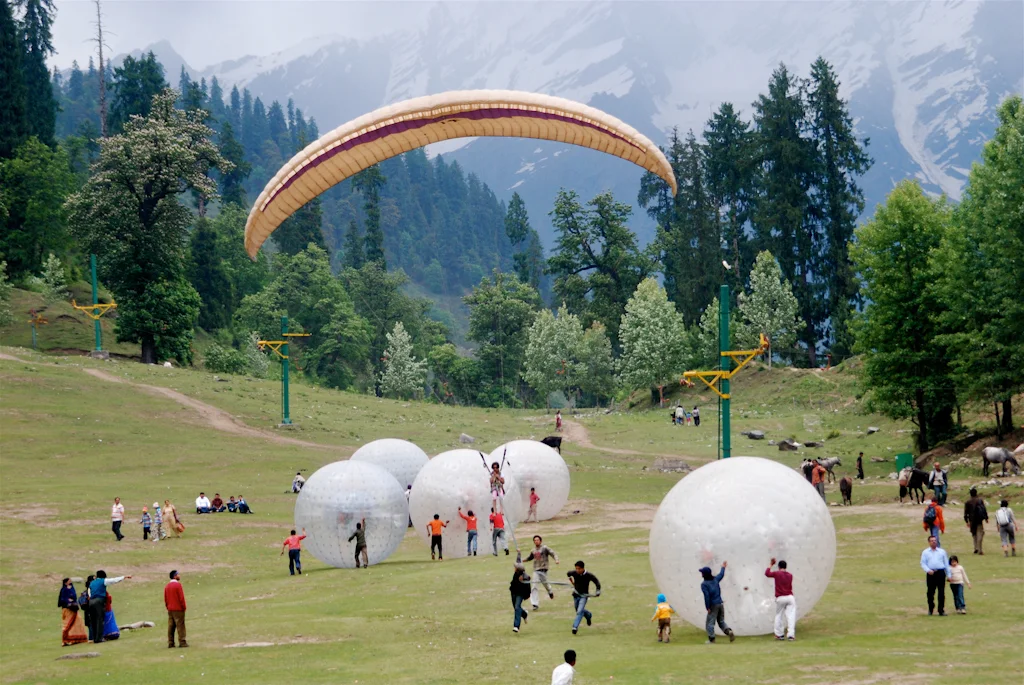 Zorbing-in-Manali